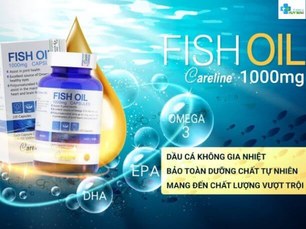 bán Careline Fish Oil 1000mg Úc