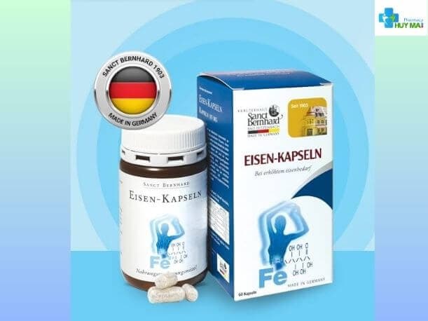 Viên uống Sanct Bernhard Eisen-Kapseln Bổ Sung Sắt Hộp 60 viên 6 Sanct Bernhard Eisen Kapseln 5