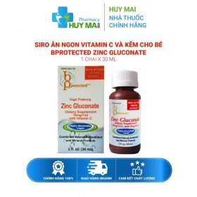 Vitamin C và Kẽm Cho Bé Ăn Ngon Bprotected Zinc Gluconate