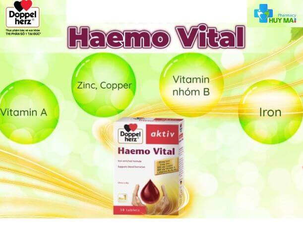 Bổ Sung Sắt Doppelherz Aktiv Heamo Vital Hỗ Trợ Thiếu Máu Hộp 30 Viên 2 bổ sung sắt doppelherz heamo vital có tốt không