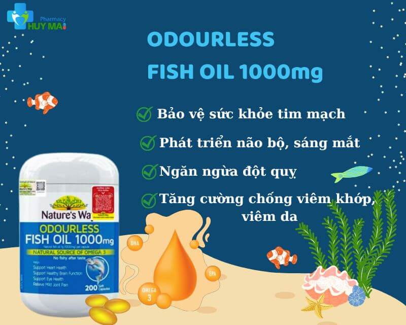 Công dụng Dầu Cá Nature’s Way Fish Oil