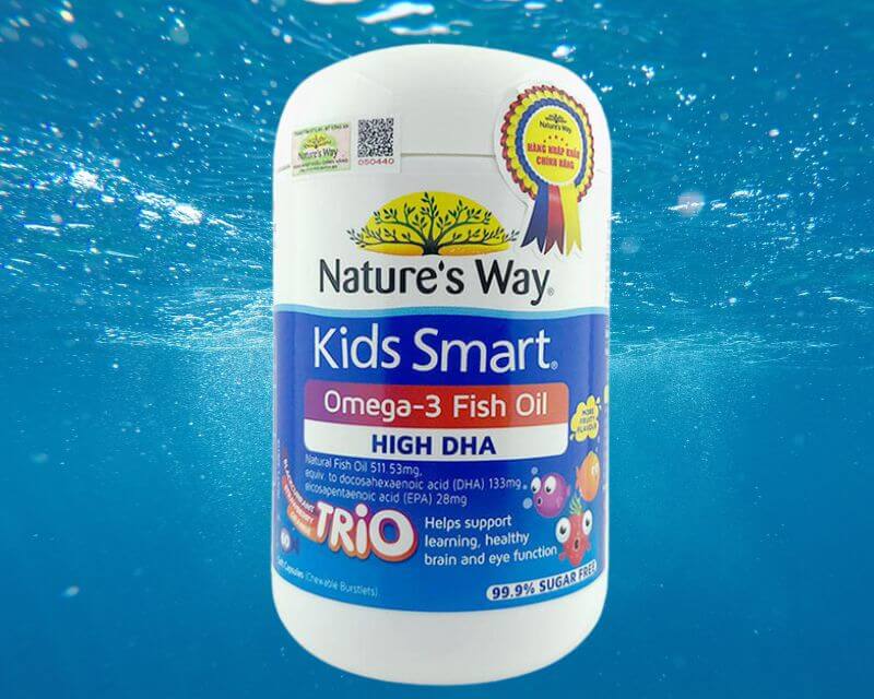 Dầu cá bổ mắt Nature'way Kid Smart Omega Fish Oil