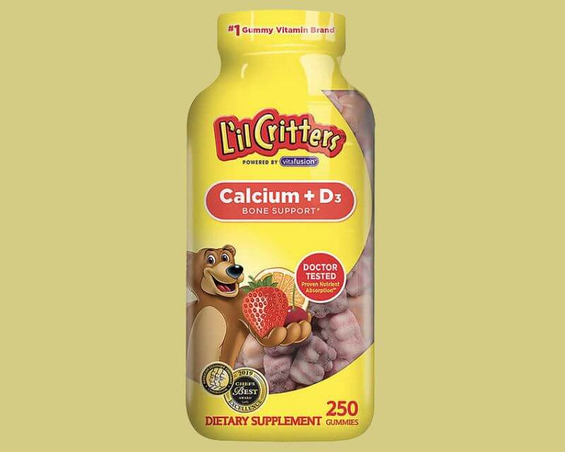 Kẹo tăng chiều cao L’il Critter Calcium +D3 Gummy Bears