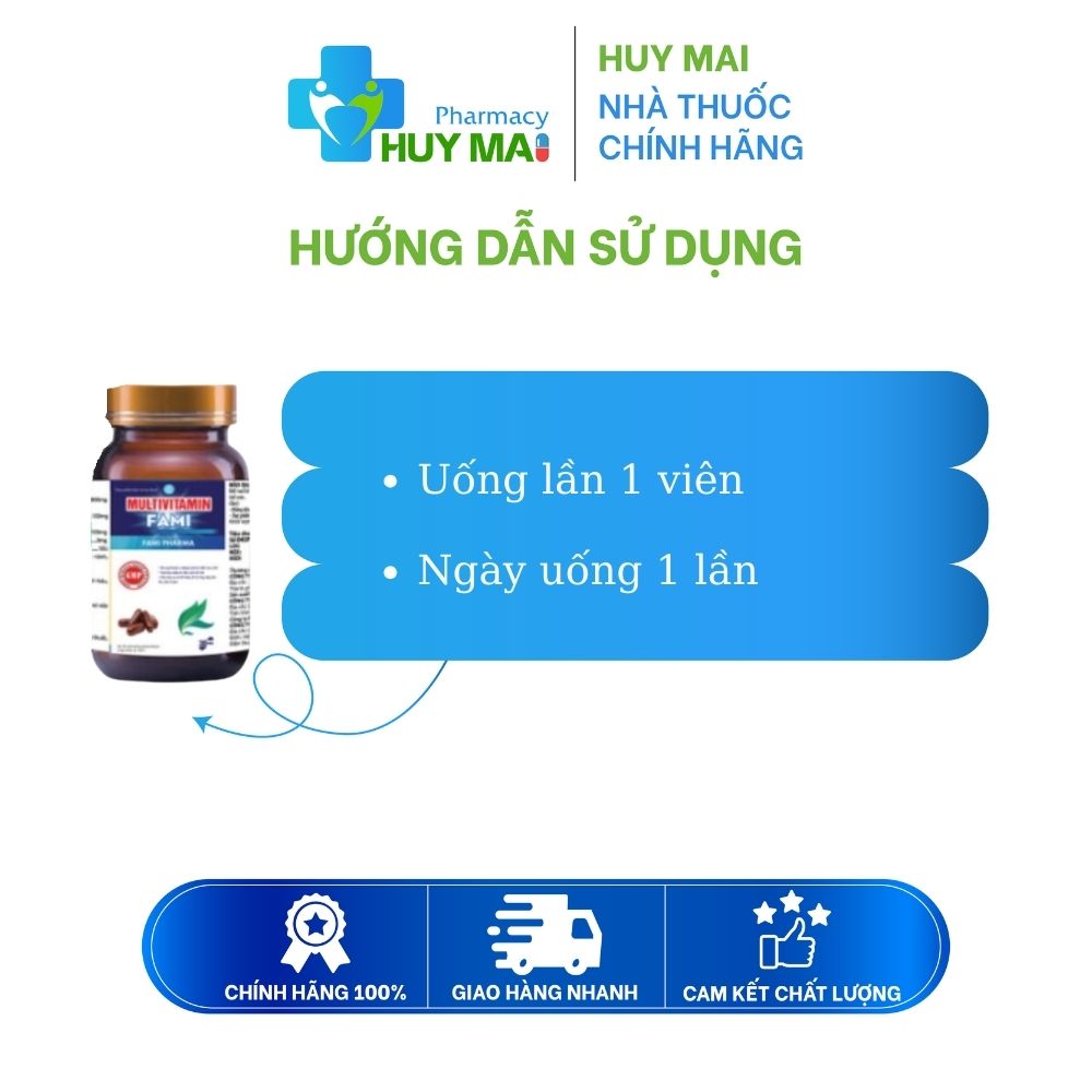 Viên Uống Bổ Sung Vitamin Tăng Cường Đề Kháng Multivitamin Fami Hộp 30 Viên 3 Viên Uống Bổ Sung Vitamin Tăng Cường Đề Kháng Multivitamin Fami Hộp 30 Viên (2)