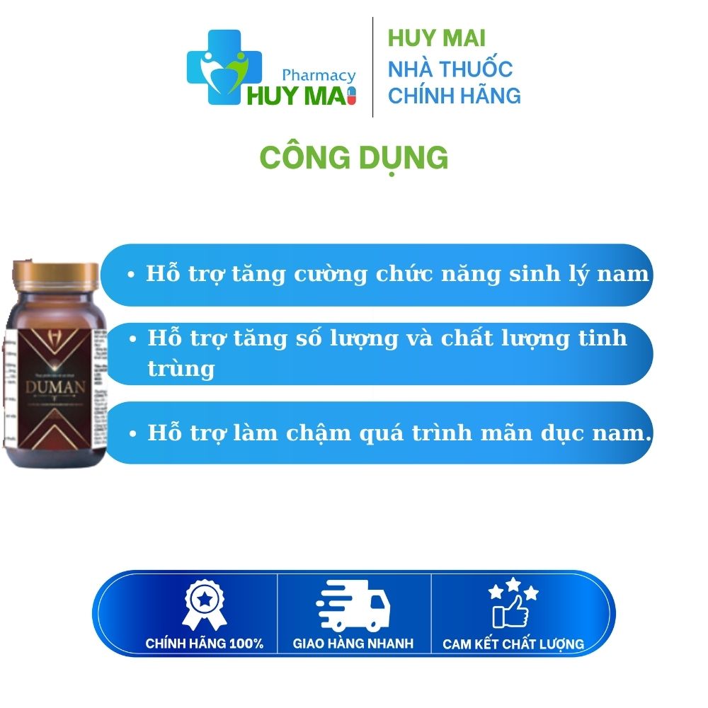 Viên Uống Bổ Thận Tráng Dương Tăng Cường Sinh Lý Nam Duman Hộp 30 Viên 2 Viên Uống Bổ Thận Tráng Dương Tăng Cường Sinh Lý Nam Duman Hộp 30 Viên (3)
