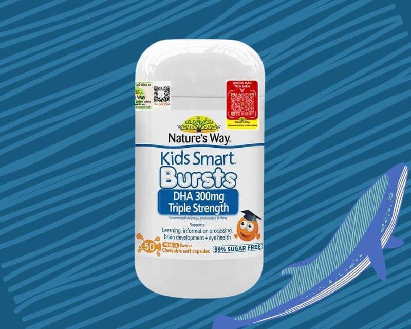 Viên dầu cá cho bé Nature's Way Kids Smart DHA 300mg