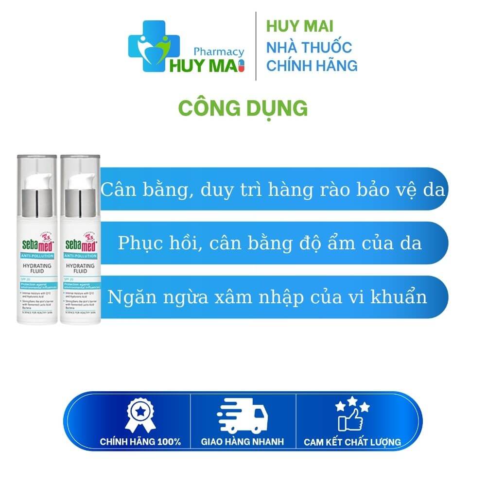 Sebamed Sữa dưỡng cấp ẩm bảo vệ da SPF20 pH5.5 chai 30ml 3 công dụng sữa dưỡng ẩm bảo vệ da sebamed