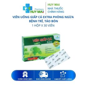 Viên uống Giấp Cá Extra phòng ngừa bệnh trĩ, táo bón