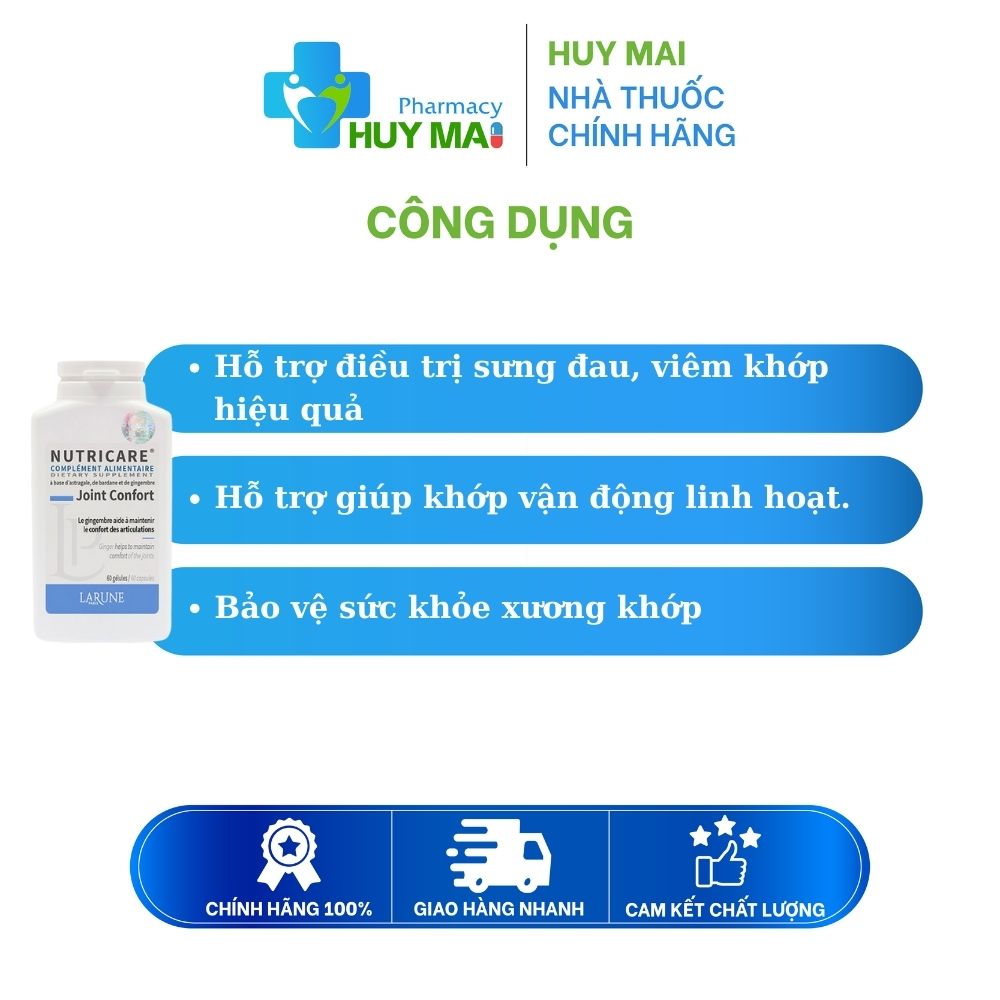 Nutricare Joint Confort Lanure Viên Uống Bổ Xương Khớp Lọ 60 viên 2 Nutricare Joint Confort Lanure Viên Uống Bổ Xương Khớp Lọ 60 viên (3)