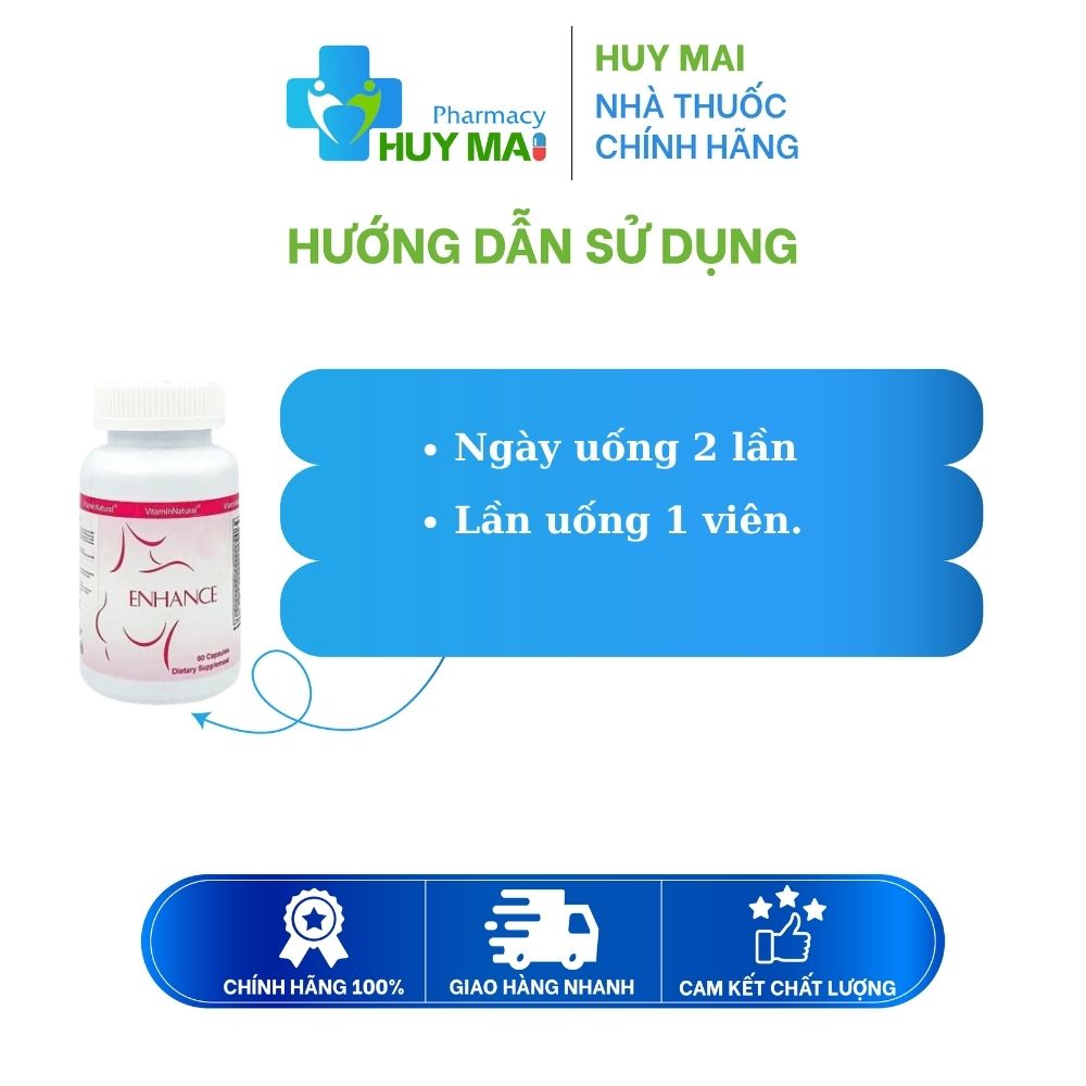Vitamin Natural Enhance Viên uống nở ngực hộp 60 viên 3 Vitamin Natural Enhance Viên uống nở ngực Hộp 60 viên (2)