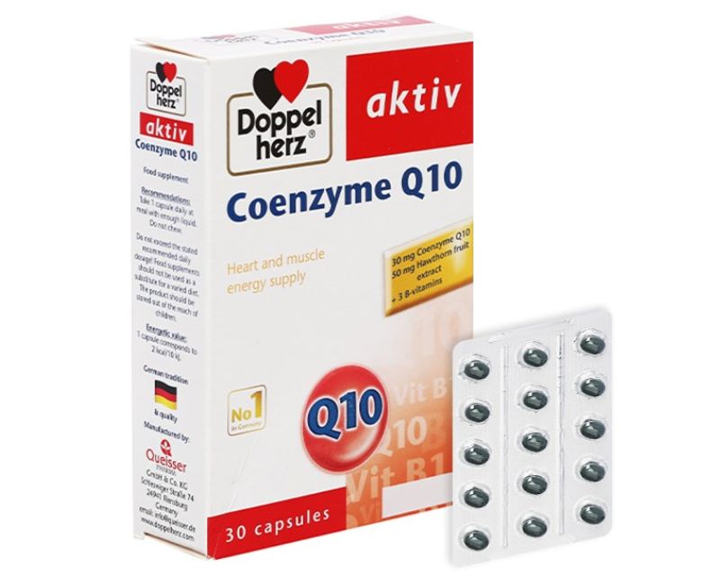 Thực phẩm chức năng hỗ trợ sức khỏe tim mạch DoppelHerz Aktiv Coenzyme Q10