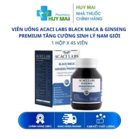 tăng cường sinh lý nam black maca & ginseng acaci labs