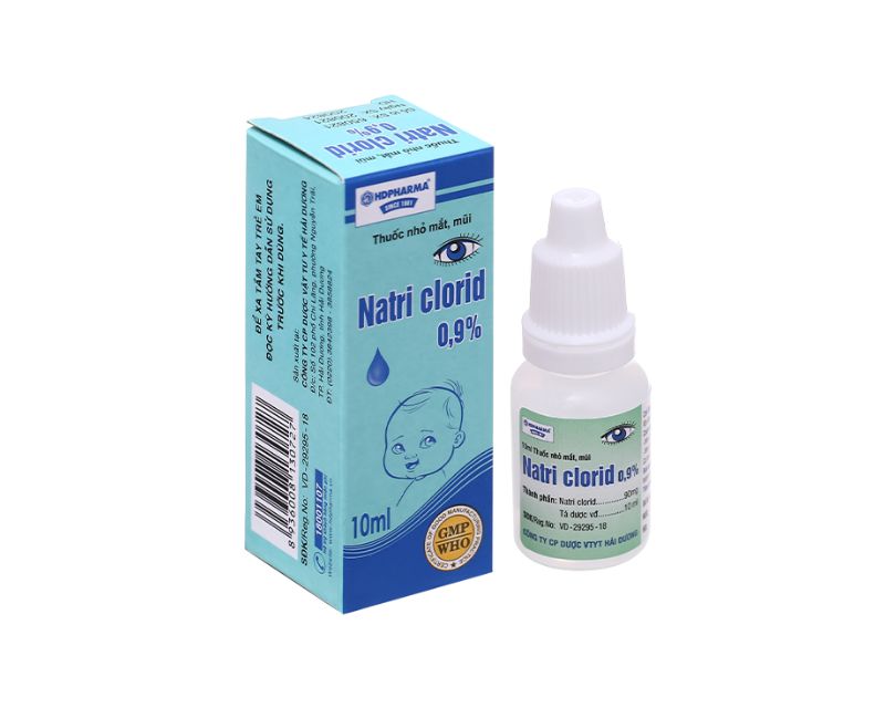 Có Nên Sử Dụng Nước Muối Sinh Lý Nhỏ Mắt Cho Bà Bầu? 8 Thuốc nhỏ mắt, mũi Natri Clorid 0.9% HDPharma