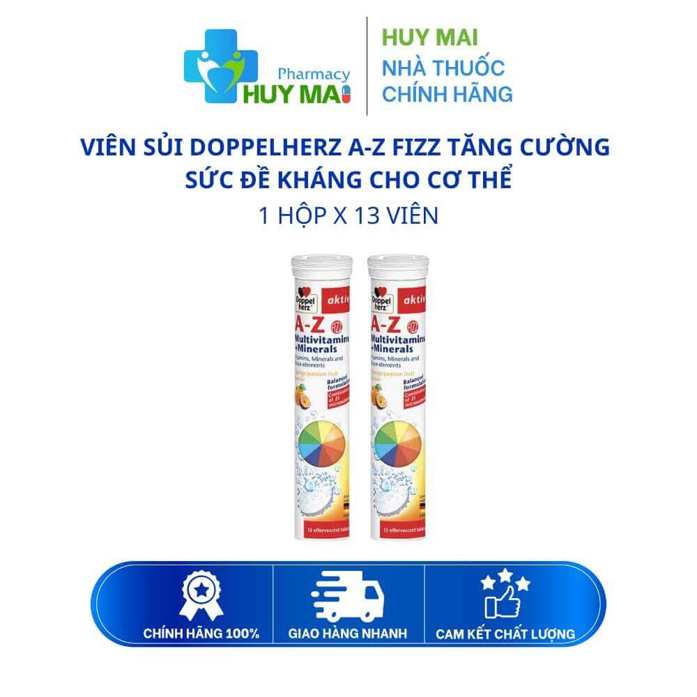 Viên Sủi A-Z Fizz Doppelherz Tăng Cường Sức Đề Kháng Tuýp 13 Viên 1 sủi doppelherz az fizz
