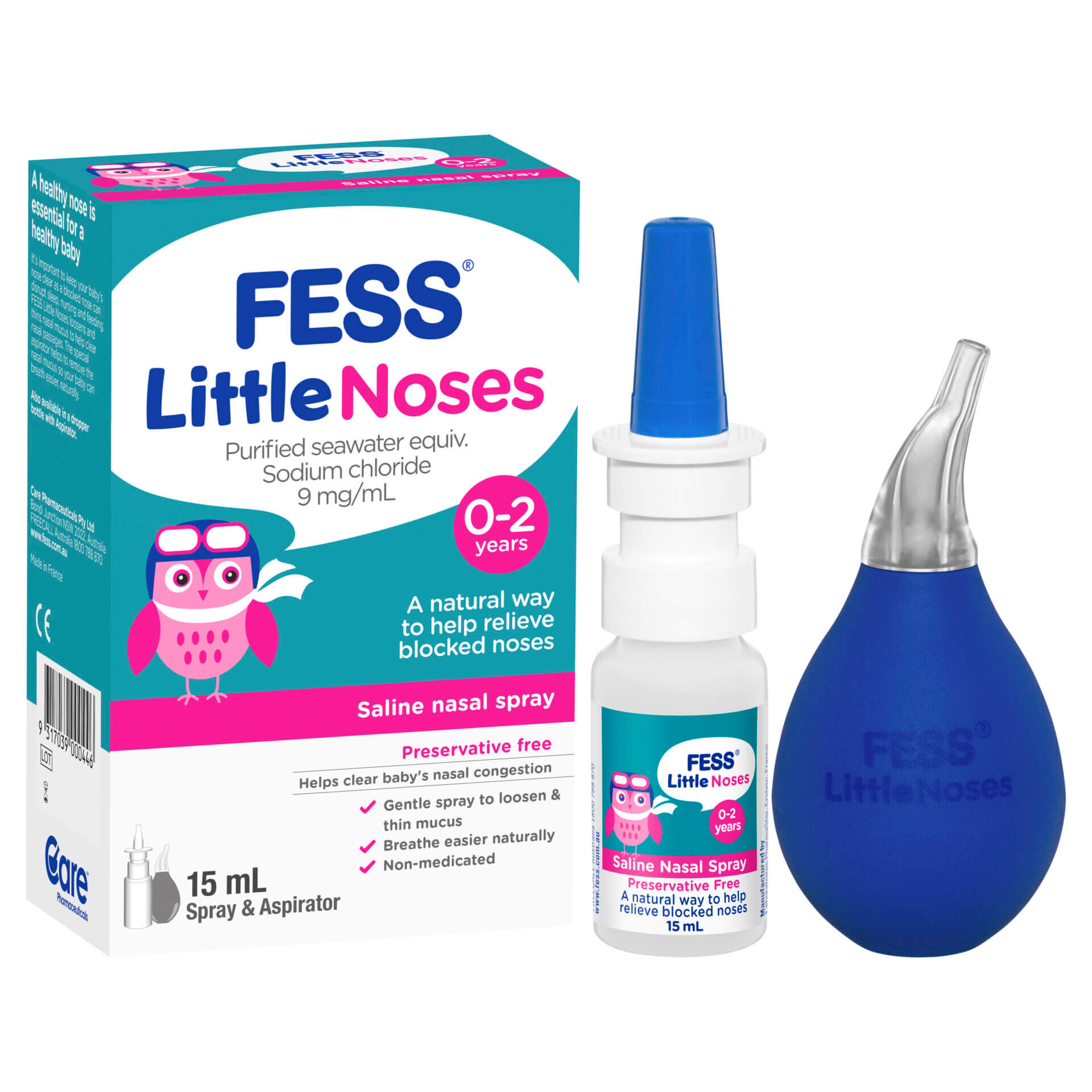 Fess Little Noses Spray xịt rửa mũi giúp duy trì độ ẩm cho con 2 Fess Little Noses Spray